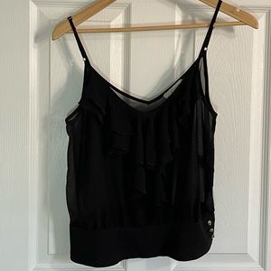 Sheer Tank Top Crop Top - Size Medium